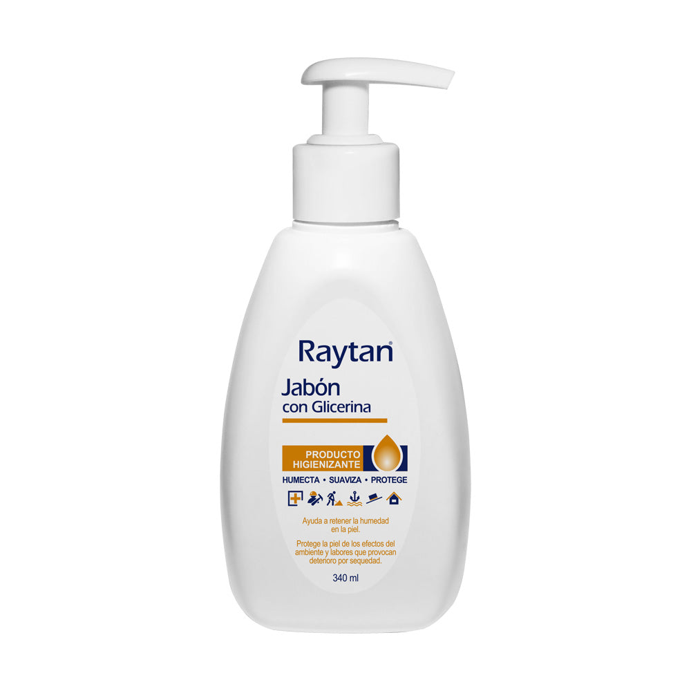 JABÓN CON GLICERINA RAYTAN HIGIENE PROFUNDA Frasco 340mL