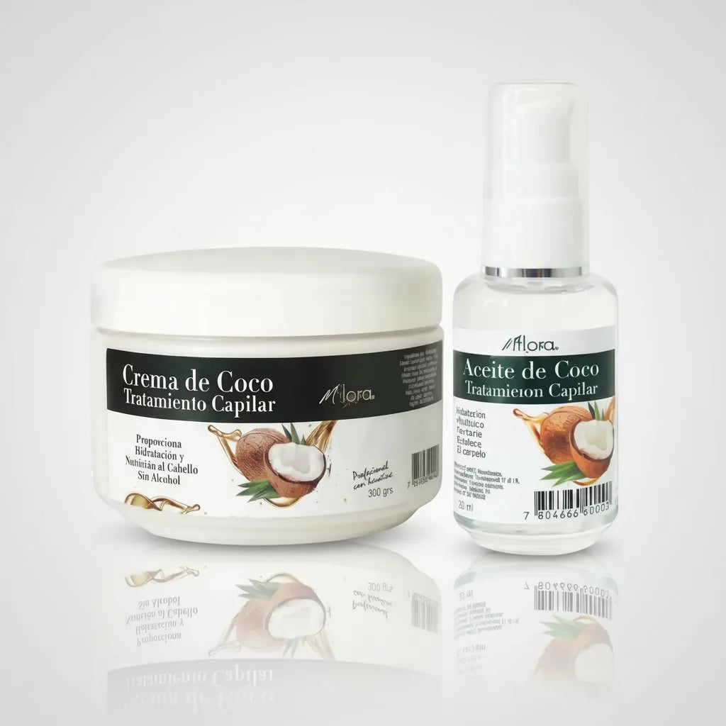 PACK CREMA + ACEITE CAPILAR COCO