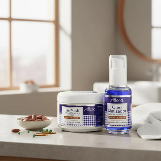 PACK CREMA + ACEITE CAPILAR MATIZADOR