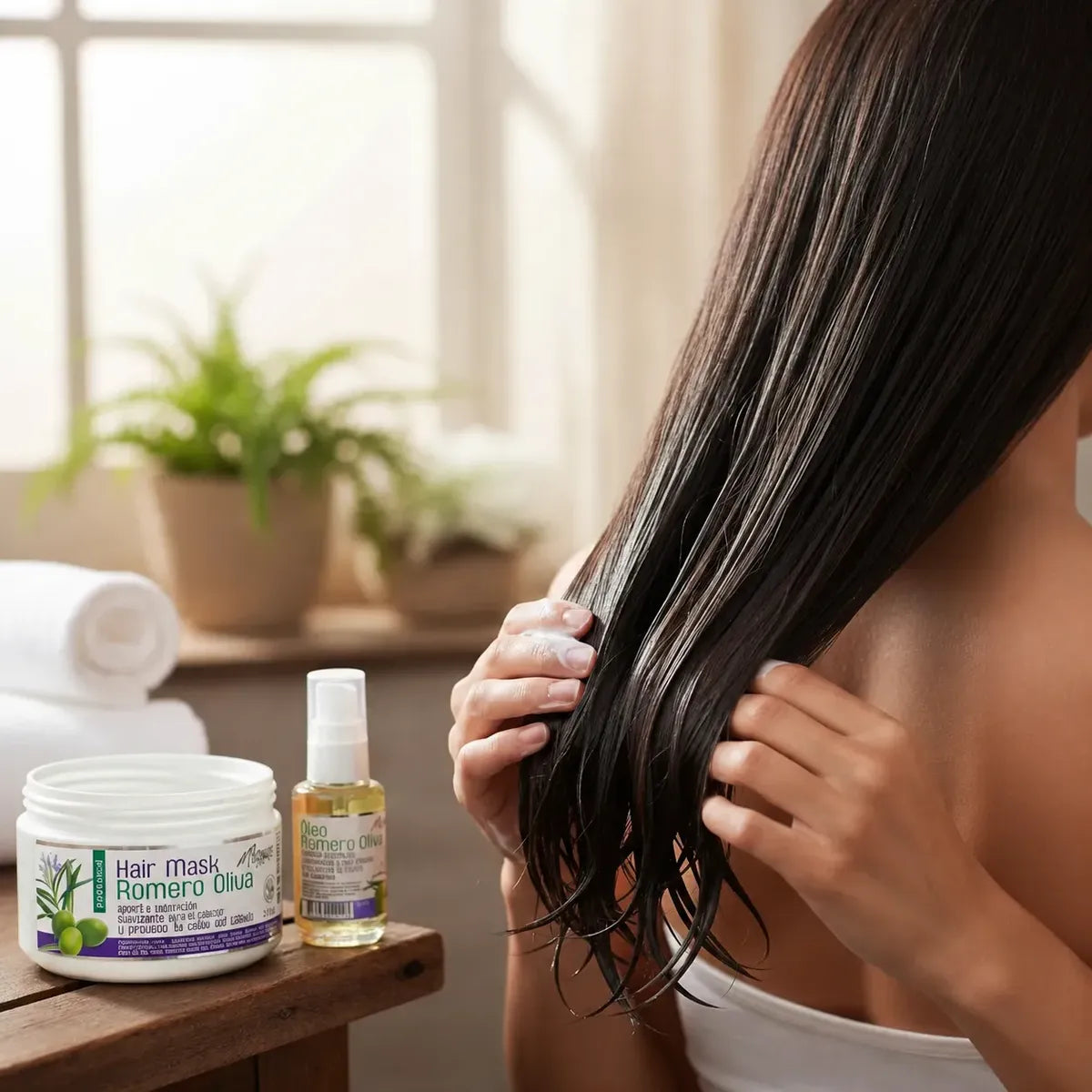 PACK CREMA + ACEITE CAPILAR ROMERO OLIVA