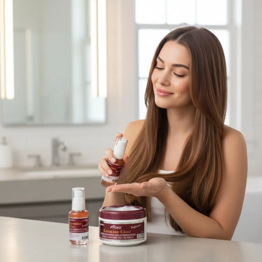 PACK CREMA + ACEITE CAPILAR KERATINE CHOC