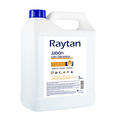 JABÓN CON GLICERINA RAYTAN. HIGIENE PROFUNDA 5L