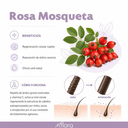 PACK CREMA + ACEITE CAPILAR DE ROSA MOSQUETA