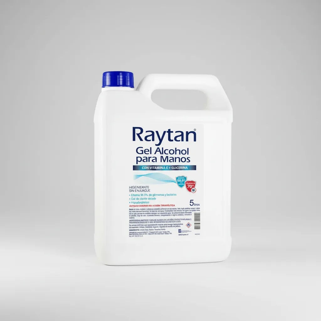 GEL ALCOHOL HIGIENIZANTE CON GLICERINA Y VIT. E RAYTAN 5L