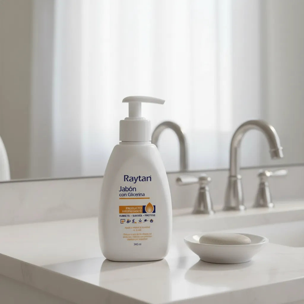 JABÓN CON GLICERINA RAYTAN HIGIENE PROFUNDA Frasco 340mL