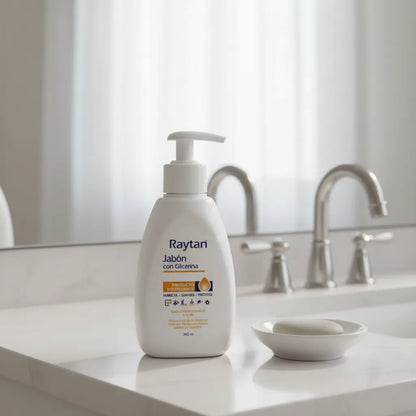 JABÓN CON GLICERINA RAYTAN HIGIENE PROFUNDA Frasco 340mL