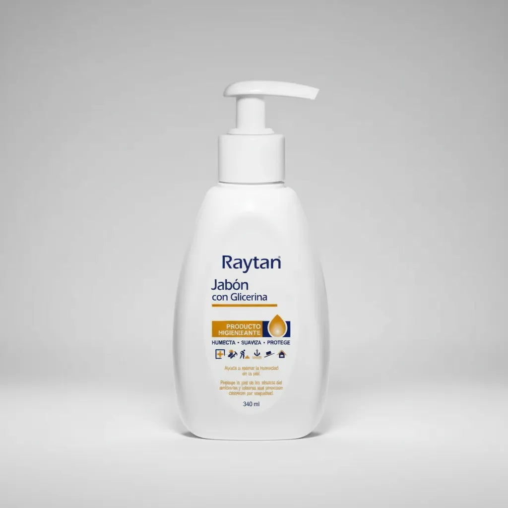 JABÓN CON GLICERINA RAYTAN HIGIENE PROFUNDA Frasco 340mL