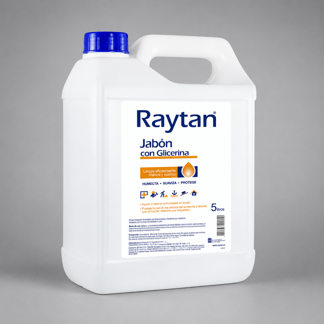 JABÓN CON GLICERINA RAYTAN. HIGIENE PROFUNDA 5L