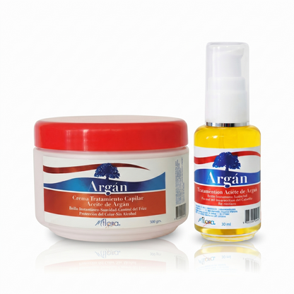 PACK CREMA + ACEITE CAPILAR DE ARGÁN