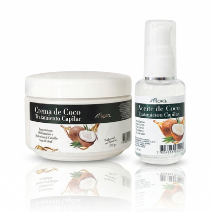 PACK CREMA + ACEITE CAPILAR COCO