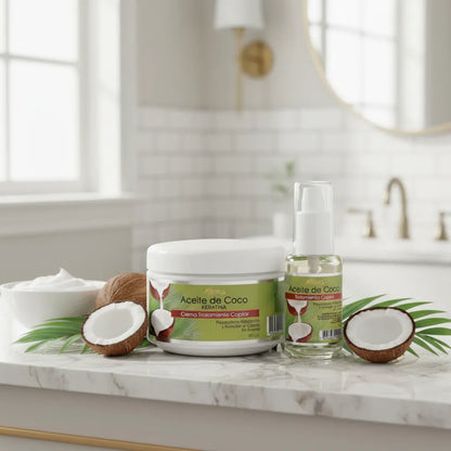 PACK CREMA + ACEITE CAPILAR COCO KERATINA