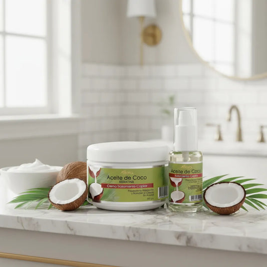PACK CREMA + ACEITE CAPILAR COCO KERATINA