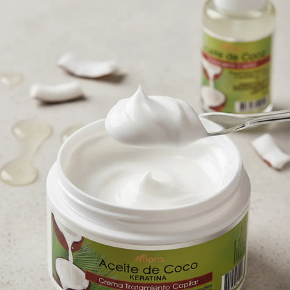 PACK CREMA + ACEITE CAPILAR COCO KERATINA