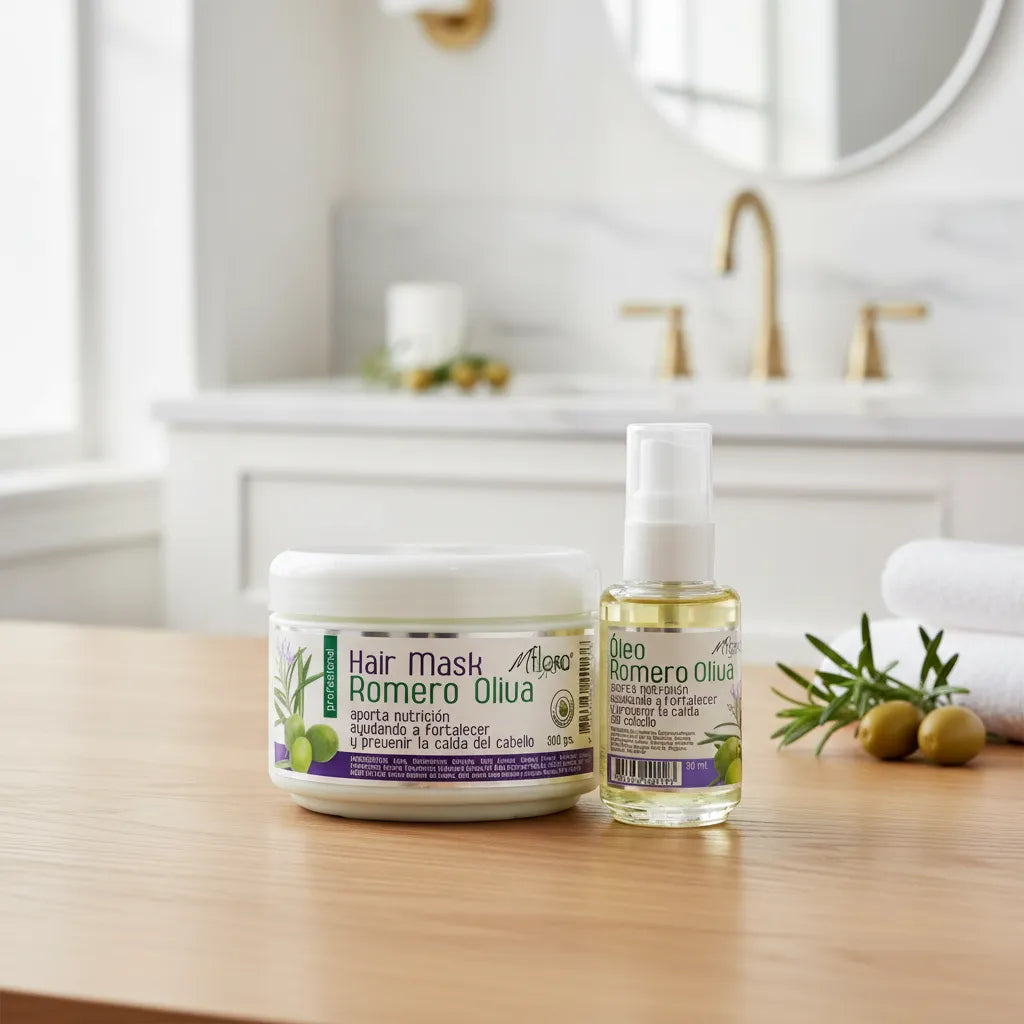 PACK CREMA + ACEITE CAPILAR ROMERO OLIVA