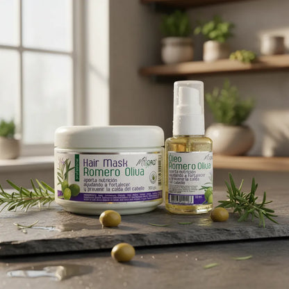 PACK CREMA + ACEITE CAPILAR ROMERO OLIVA